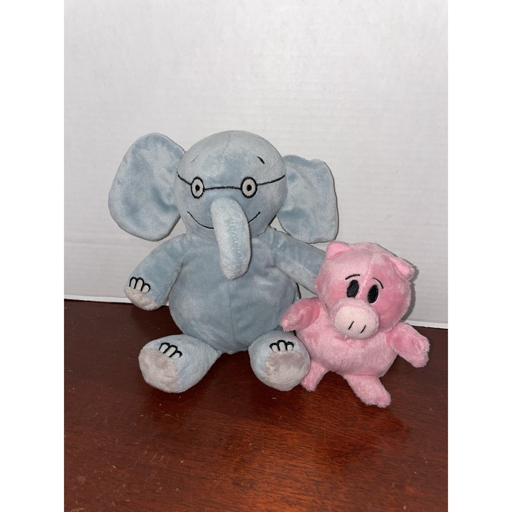 Yottoy Mo Willems Gerald Elephant and Piggie Plush Stuffed Animals Set 2007